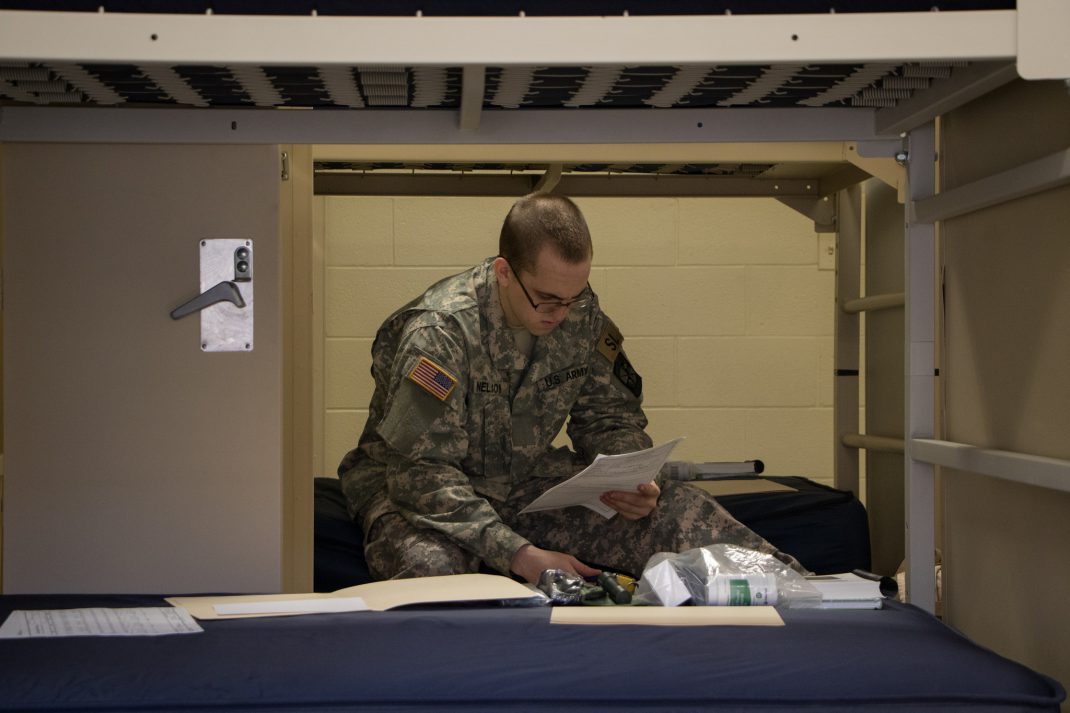 Advanced camp regiment two arrives at Fort Knox