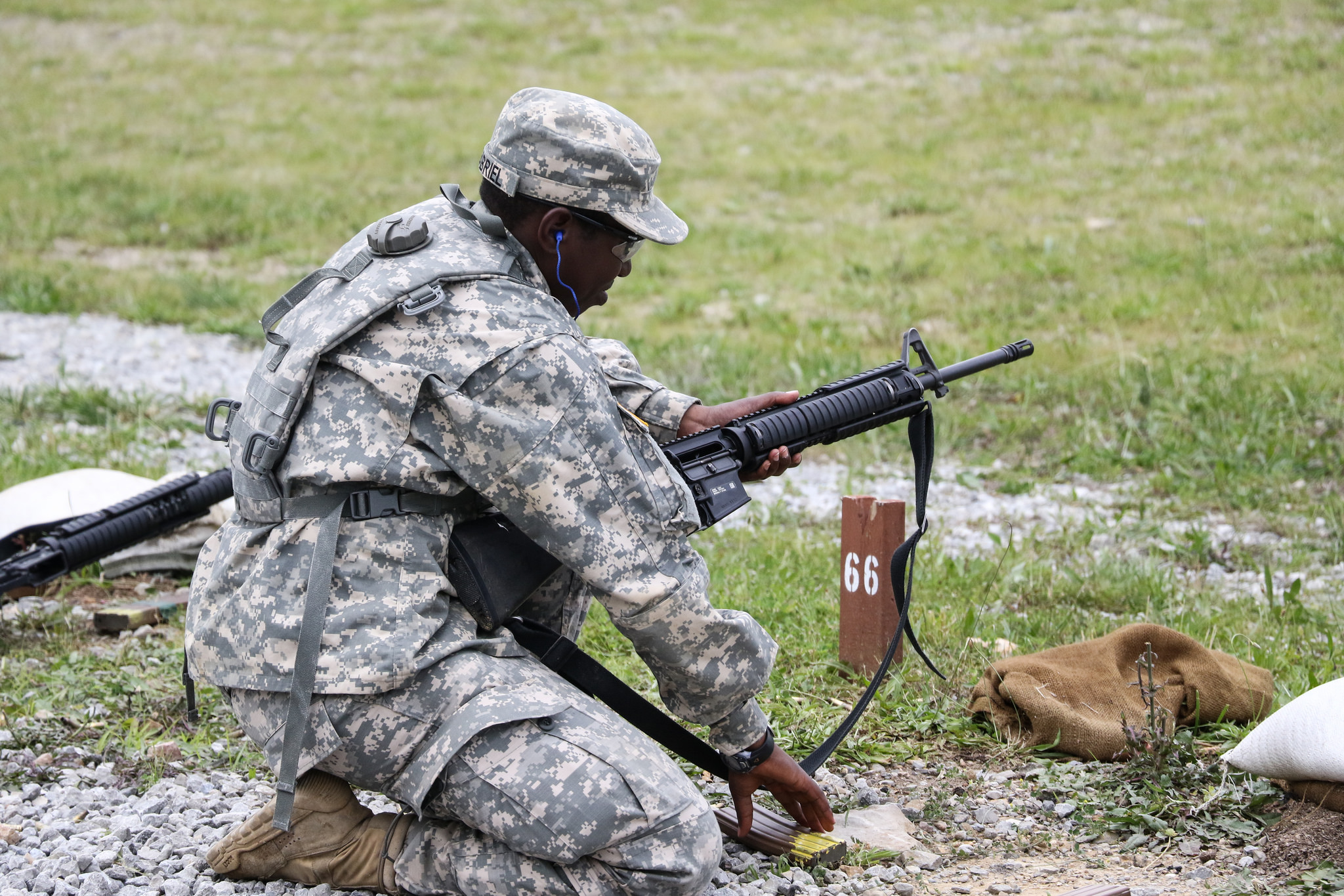 Basic Camp Cadets try their hand at basic marksmanship