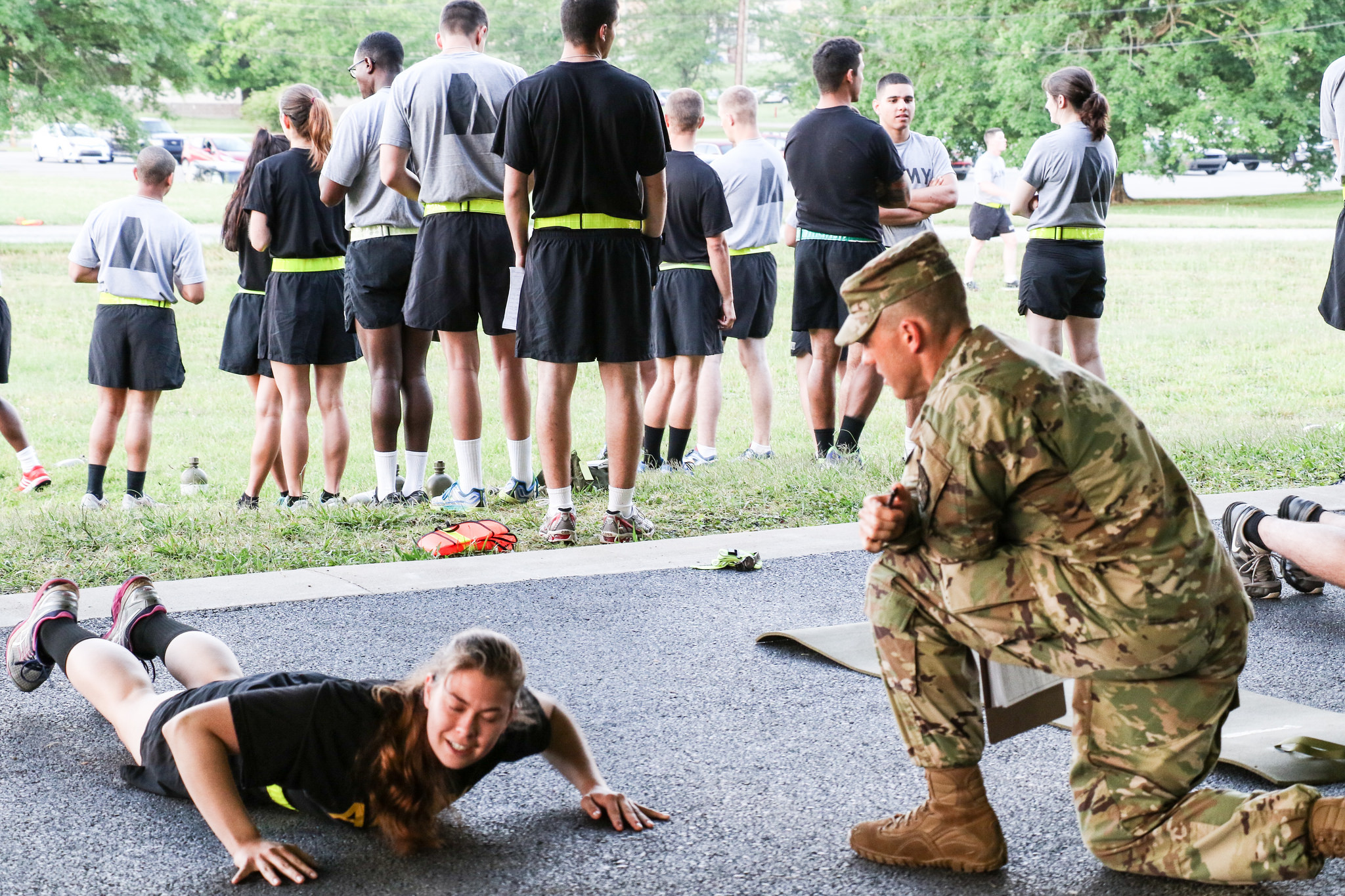 Advanced Camp Cadets tackle Army Physical Fitness Test