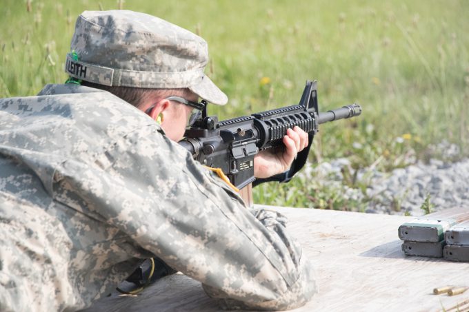 Scan Your Lane: 1st Regiment, Advanced Camp Takes on Pop-Up Target ...