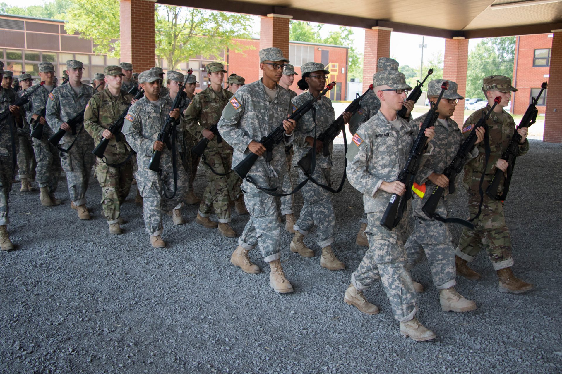 1st Regiment Basic Camp Takes on Weapons Assessment and Drill and Ceremony