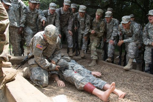 Cadets Perform Combat First Aid!