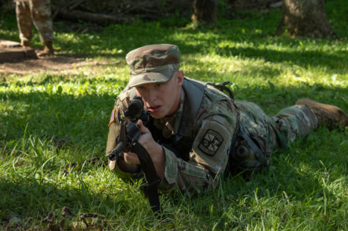 Cadets practice battlefield medical care