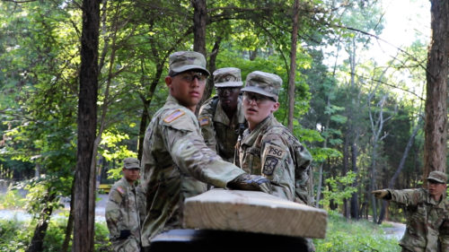 Soldiers Trade Stripes for Gold Bars | 5th Regiment, Advanced Camp