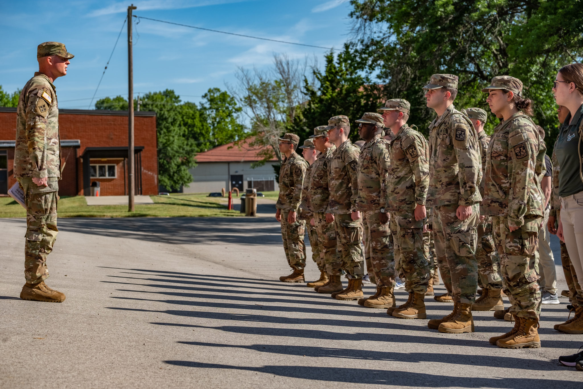 1st Regiment Advanced Camp in Crawl Phase of FTX, Cadets fr…