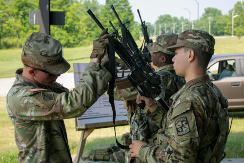 Learning the Basics: 1AC Cadets Gain Proficiency in Marksmanship Skills